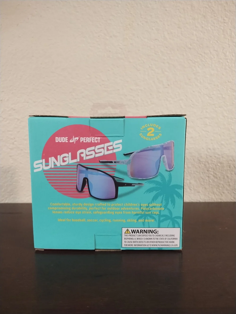 Dude Perfect UVA/UVB Lens Protection Sunglasses 2-Pack